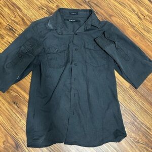 Buckle Black Slim Fit Shirt